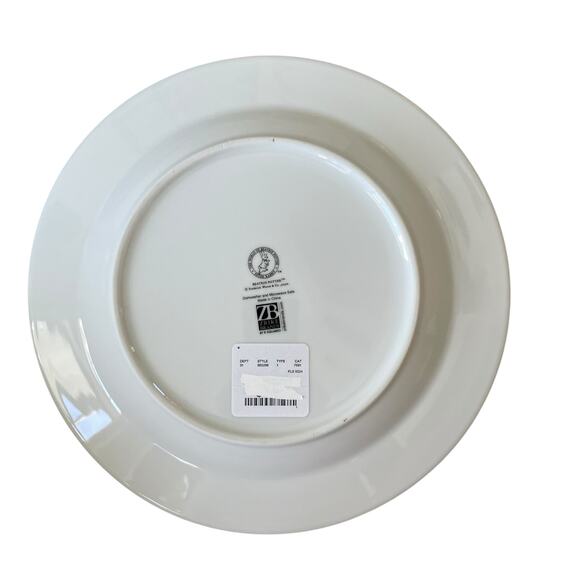 Beatrix Potter Peter Rabbit Green Toile EASTER Salad Plates 8in Set of 4 NEW - Picture 9 of 15